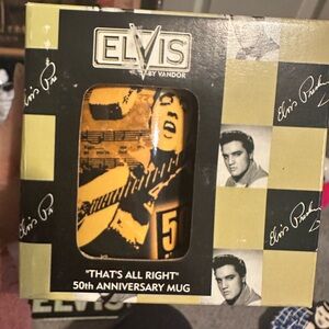 Elvis Presley 50th Anniversary Mug - Black and Yellow